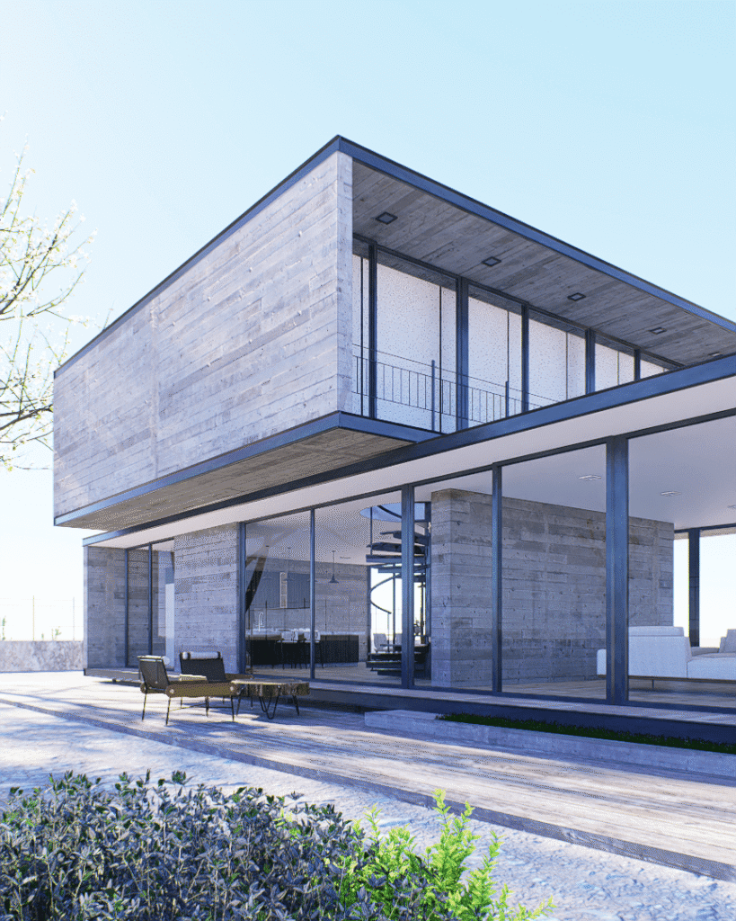 Arkham 1890 es un proyecto residencial en Sonora con carácter brutalista. Concreto, acero y cristal se combinan en un diseño BIM único creado por nuestro estudio de arquitectura en Guadalajara.